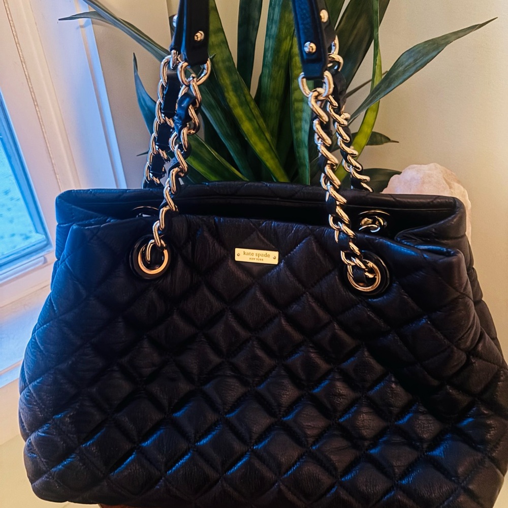 Kate Spade Black Quilted Maryanne Shoulder Bag